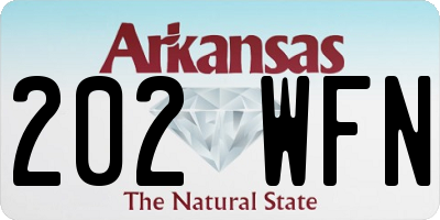 AR license plate 202WFN