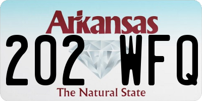AR license plate 202WFQ