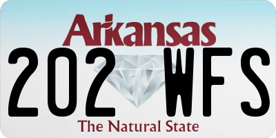 AR license plate 202WFS