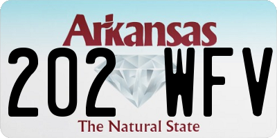 AR license plate 202WFV