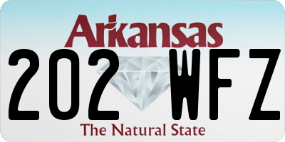 AR license plate 202WFZ