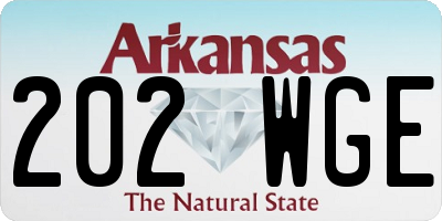 AR license plate 202WGE