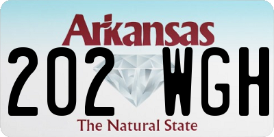 AR license plate 202WGH