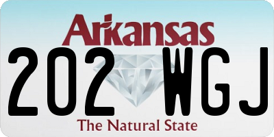 AR license plate 202WGJ