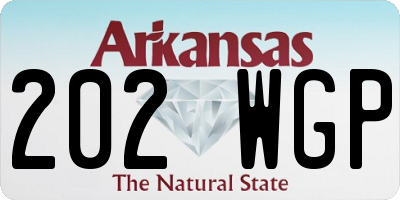 AR license plate 202WGP