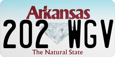 AR license plate 202WGV