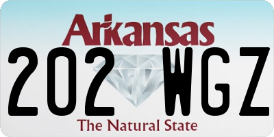 AR license plate 202WGZ