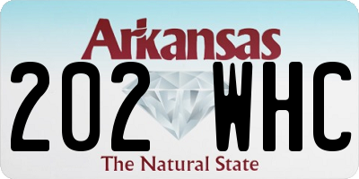 AR license plate 202WHC
