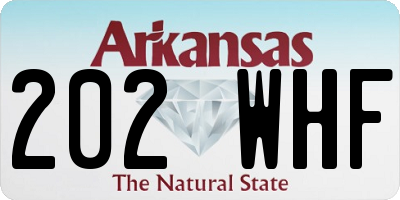 AR license plate 202WHF