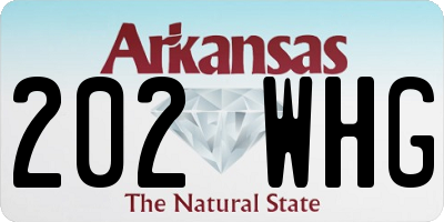 AR license plate 202WHG