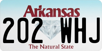 AR license plate 202WHJ