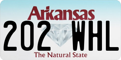 AR license plate 202WHL