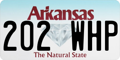 AR license plate 202WHP