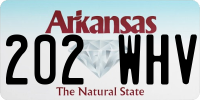 AR license plate 202WHV