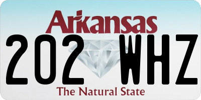 AR license plate 202WHZ