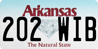 AR license plate 202WIB