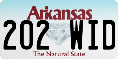 AR license plate 202WID