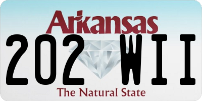 AR license plate 202WII