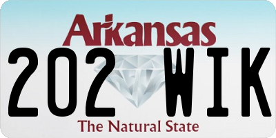 AR license plate 202WIK