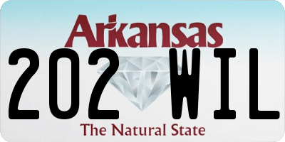 AR license plate 202WIL