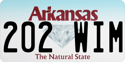 AR license plate 202WIM
