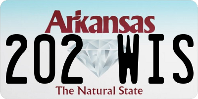 AR license plate 202WIS