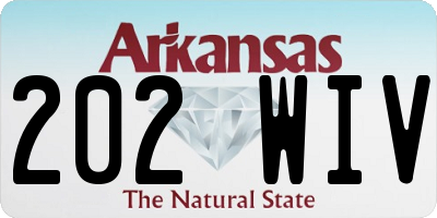 AR license plate 202WIV
