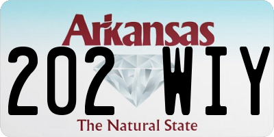 AR license plate 202WIY