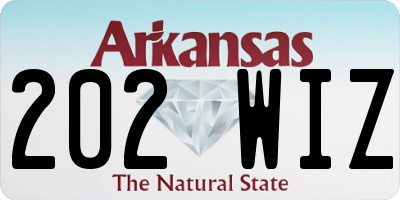 AR license plate 202WIZ