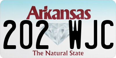 AR license plate 202WJC