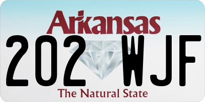 AR license plate 202WJF