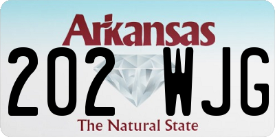 AR license plate 202WJG