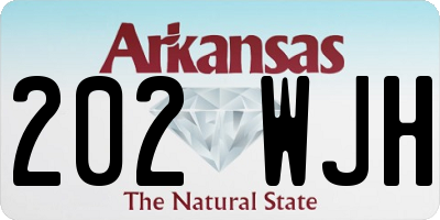 AR license plate 202WJH