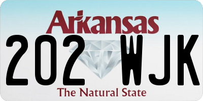 AR license plate 202WJK