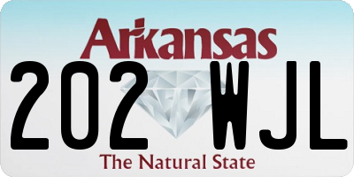 AR license plate 202WJL