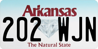 AR license plate 202WJN