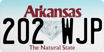 AR license plate 202WJP