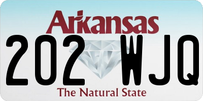AR license plate 202WJQ