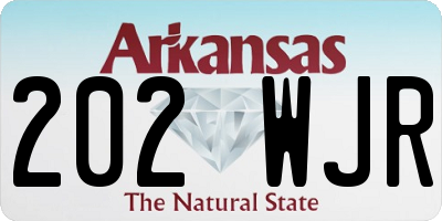 AR license plate 202WJR