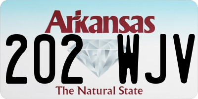 AR license plate 202WJV