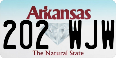 AR license plate 202WJW