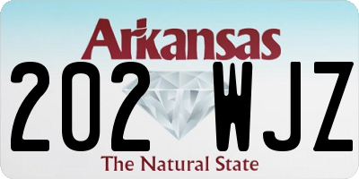 AR license plate 202WJZ