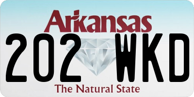AR license plate 202WKD