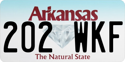 AR license plate 202WKF