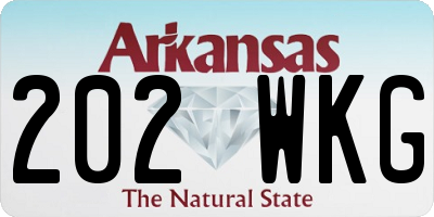 AR license plate 202WKG