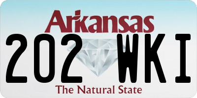 AR license plate 202WKI