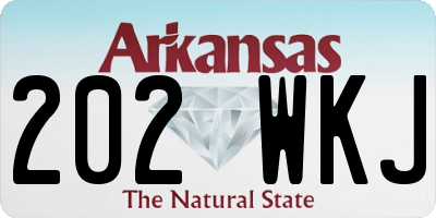 AR license plate 202WKJ