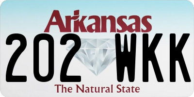 AR license plate 202WKK