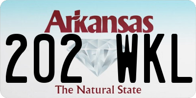 AR license plate 202WKL