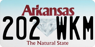 AR license plate 202WKM
